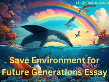 Save Environment for Future Generations Essay